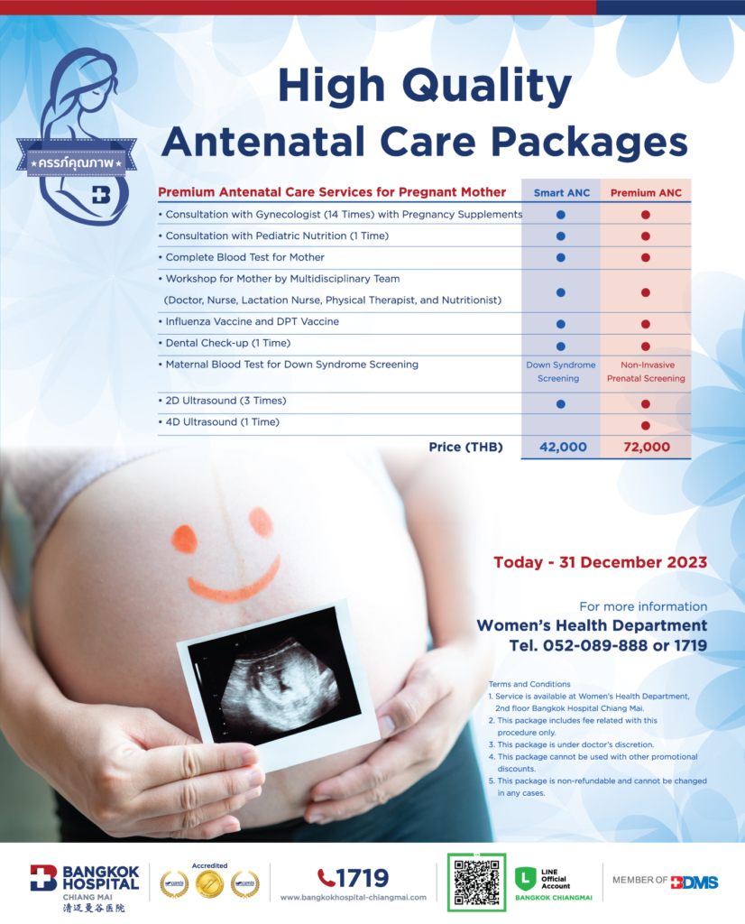 High Quality Antenatal Care Packages Bangkok Hospital Chiang Mai